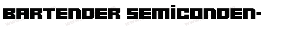 Bartender SemiConden字体转换
